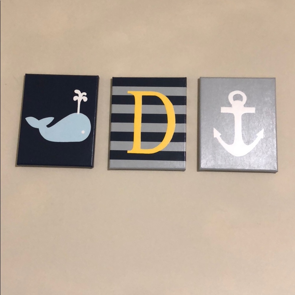 Canvas wall decor for baby room